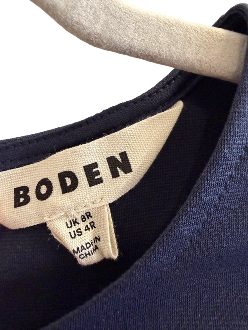 Boden Navy Blue Short Sleeve Sheath Dress Size US 4 - Picture 6 of 8